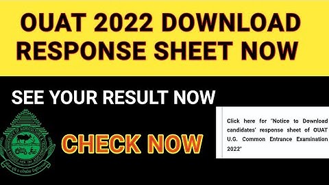 ANSWER SHEET RELEASED OUAT 2022 CHECK NOW