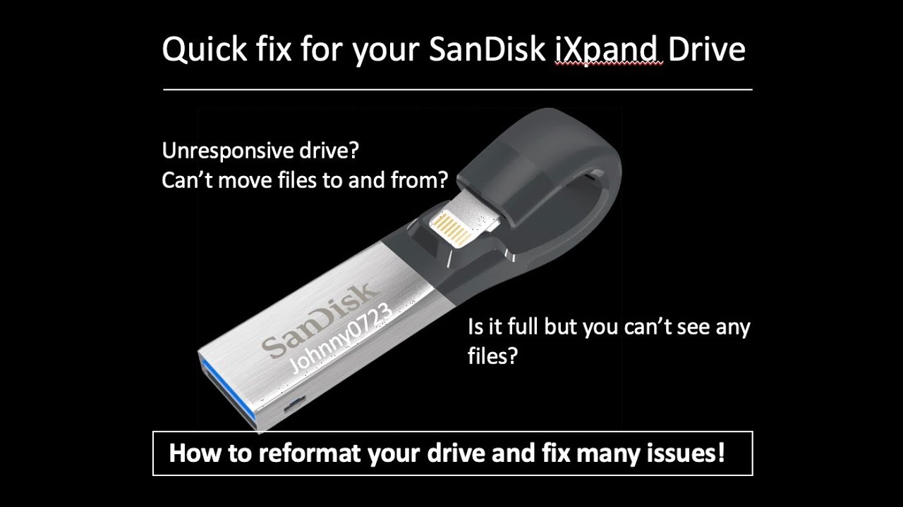 sandisc usb drive formatter
