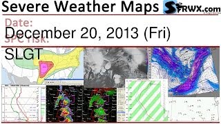 Severe Weather Maps for December 20, 2013 (Fri) - SPC Risk: SLGT