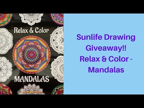 Sunlife Drawing - Relax & Color Mandalas Giveaway!!!