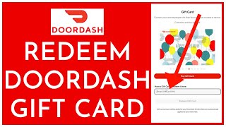 How To Redeem Doordash Gift Card Online? | Using Doordash Gift Card!!!