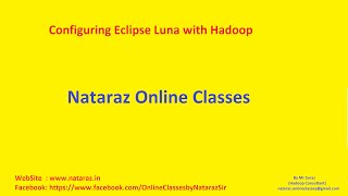 11 Configuring Eclipse Luna with Hadoop