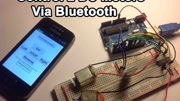 Arduino - Control 2 DC Motors Via Bluetooth (Tutorial)