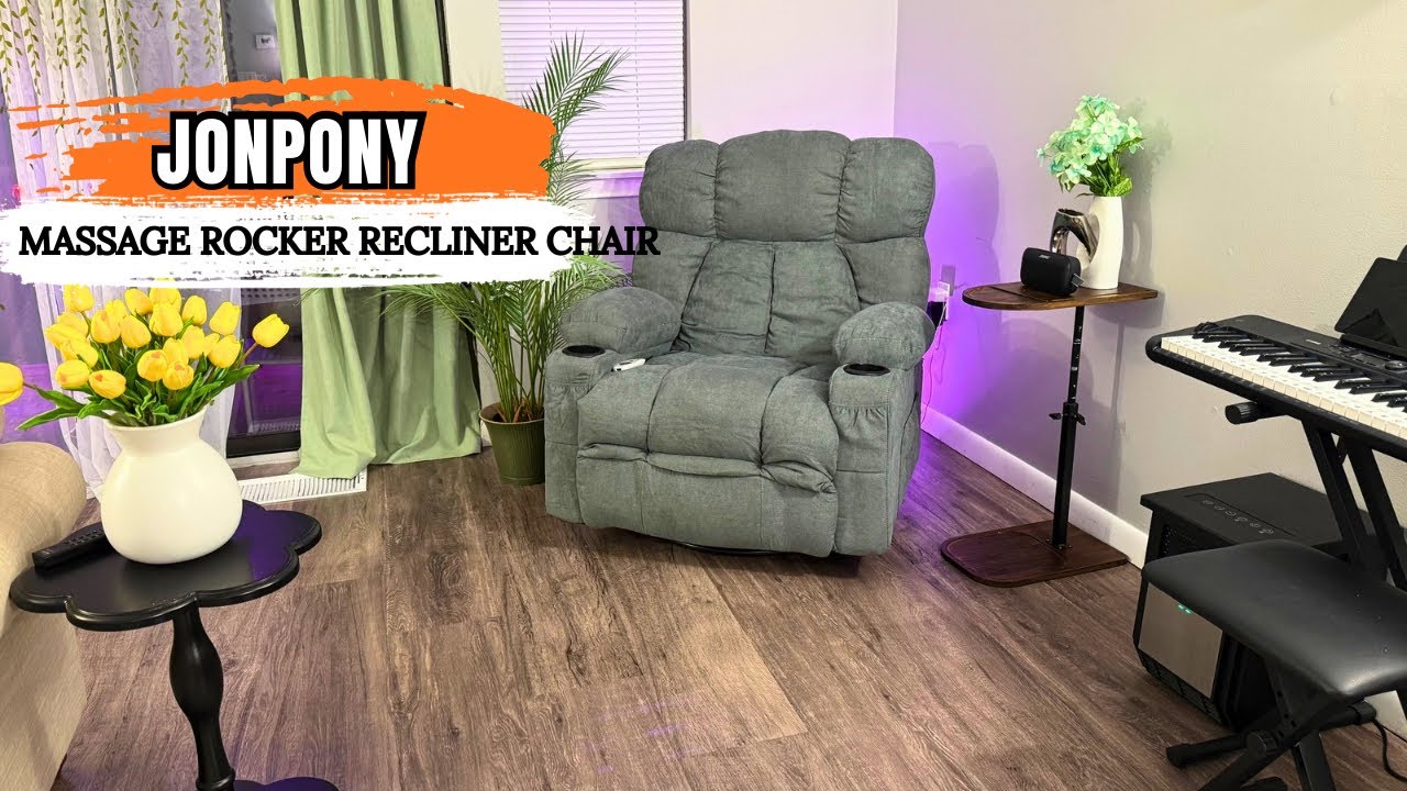 Unboxing Jonpony Massage Rocker Recliner Chair