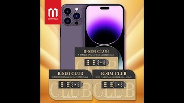 R-SIM18 CLUB System-wide Unlock Card Integrate TMSI/eSIM/ICCID/IPCC for iPhone 14 Series 5G Version