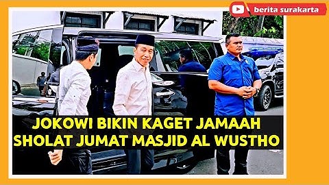 Jokowi Sholat Jumat di Masjid Tua Al Wustho Mangkunegaran Solo