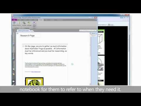 OneNote კვლევისთვის
