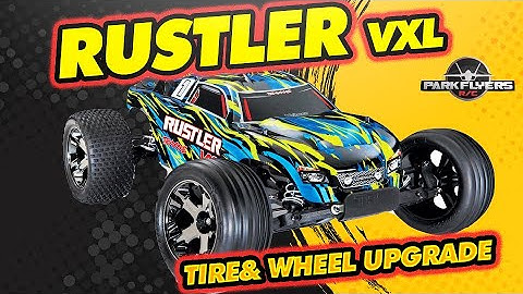 Traxxas Rustler Upgrade - High Performance Wheels - Super Grippy ! Hybrid Tread for off/on Road.