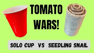 Seedling Snail vs Solo Cup - Cold Climate Gardening