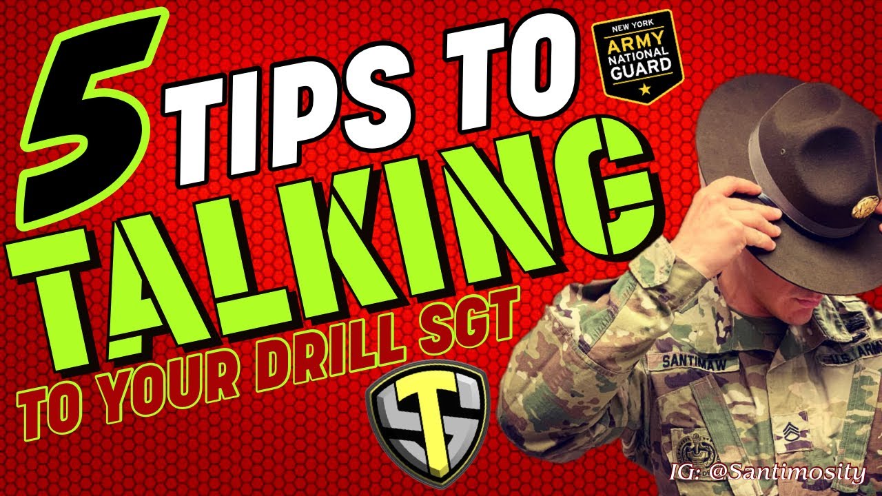 5 TIPS FOR TALKING TO YOUR DRILL SERGEANT IN ARMY BASIC TRAINING YouTube