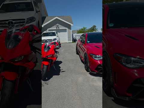 The weather is getting good yall! Time to get out there! #alfaromeogiulia #ducatipanigale