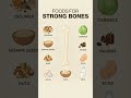 Best Foods for Strong Bones 🦴 | Natural Calcium &amp; Bone Strength Diet #shorts #bones #strongbones