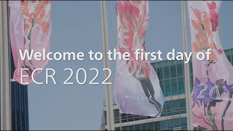 Welcome to day one of #ECR2022