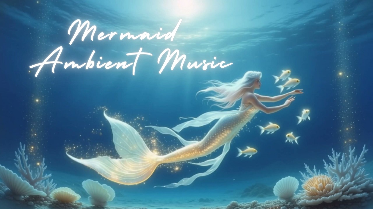 Mermaid Drifting with Fishes | Mermaid Ambient Music for Calm Background | 3 Hours