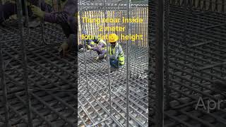 tieng rebar 2 meter foundation #constructionsite #rebarinstallation #bridgeconstruction
