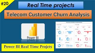 Customer Churn Analysis || Power BI Real Time Projects || PRACTICE FILES Included in Description.