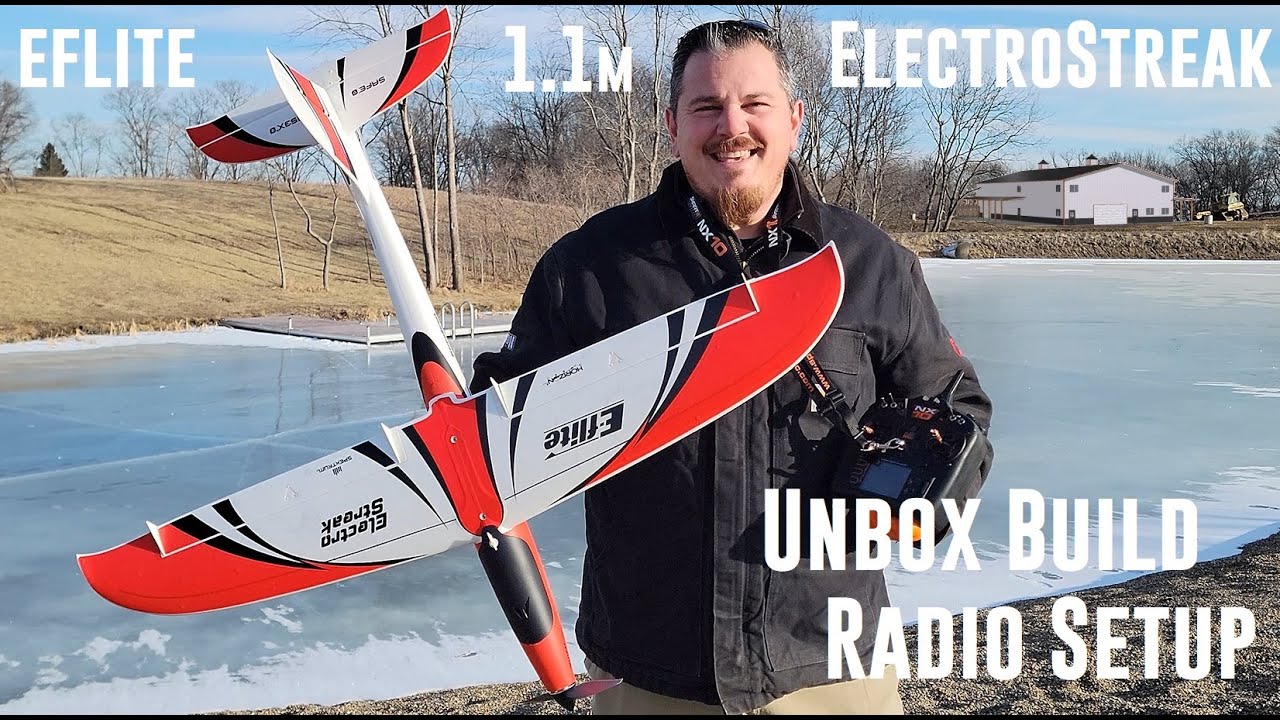 E-flite - ElectroStreak - 1.1m - Unbox, Build, & Radio Setup