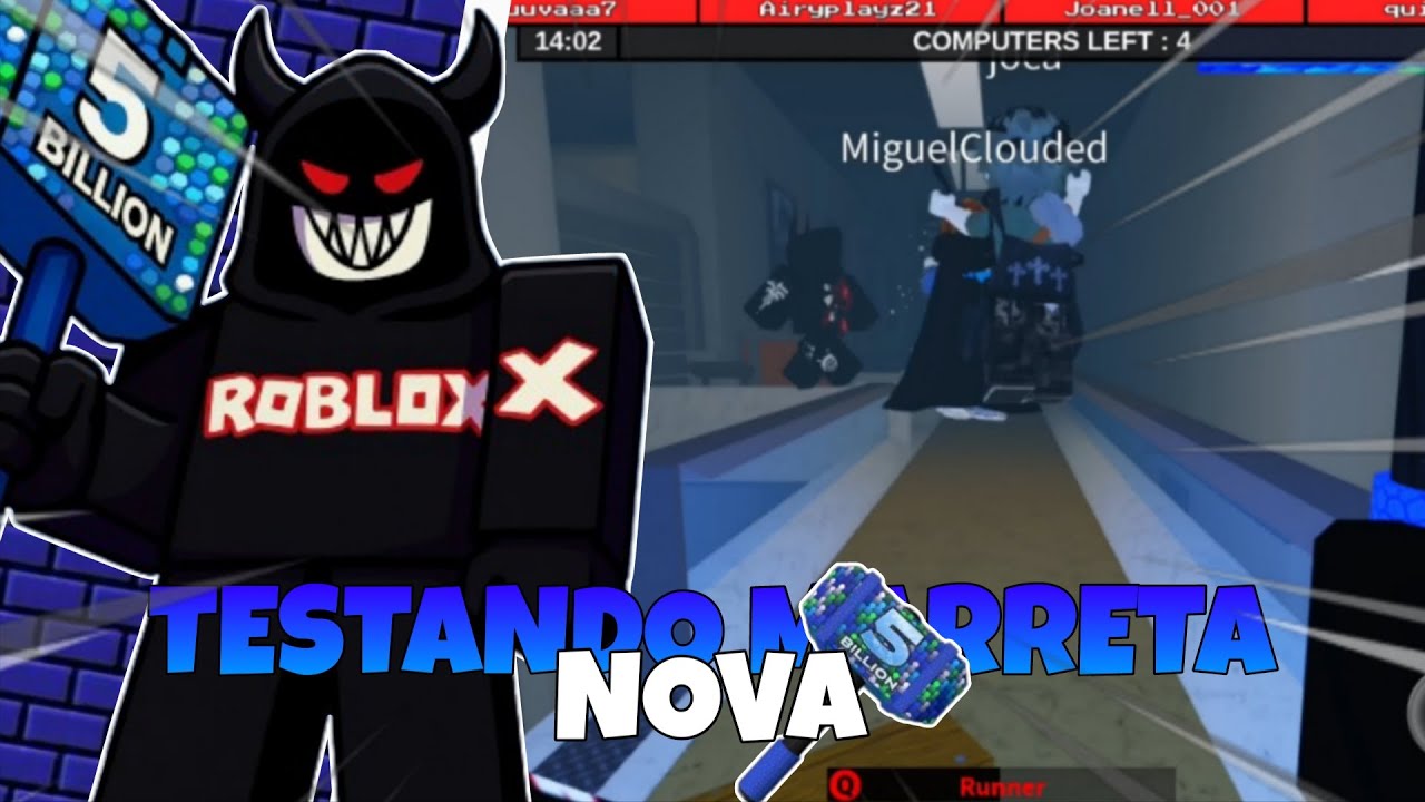 TESTANDO A MARRETA 5 BILLION!!! 🔥 (Flee the facility)