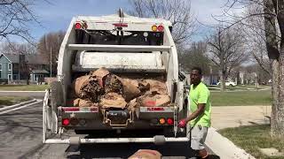 Garbage Trucks In Action Rear Loader And Side Loader-Chasing Trash Trucks For Working Hard Usa