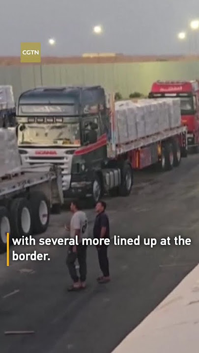 Gaza-bound aid trucks move from Egypt's side of Rafah crossing