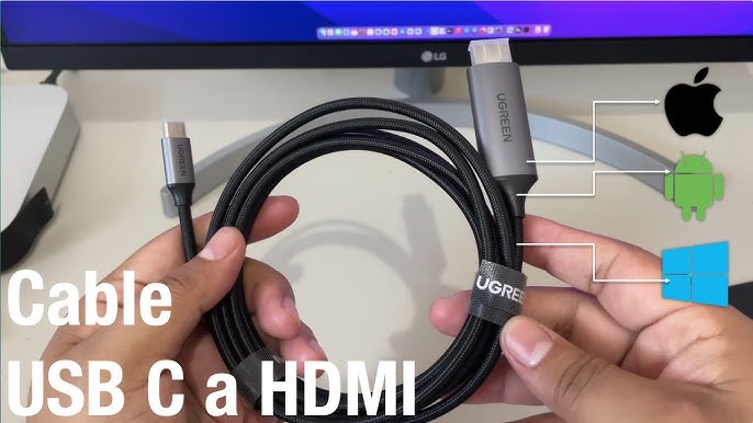 Di adiós a los adaptadores con este cable HDMI a USB-C 