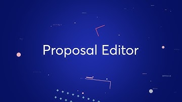 Proposal Editor