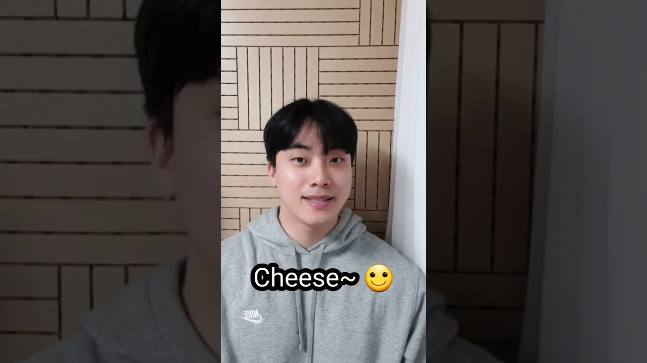 in korea we don't say cheese! :) 