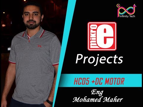 PIC Projects | Control DC motor from Android App | HC05 BLUETOOTH MODULE  + 16F877A