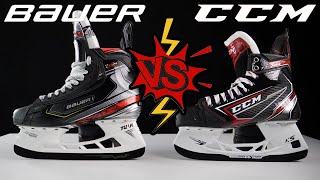 Bauer Vapor 2X Pro vs CCM JetSpeed FT2 Hockey Skates comparison review