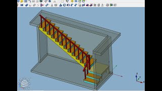 FreeCAD.#64. Верстаки "Part" и "A2plus". Лестница Г-образная, двухмаршевая. Часть 3. Очень короткая!