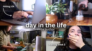 day in the life 📖🎧✍🏼 *hitting 10k in my 3rd book, #authortuber & #booktuber !*