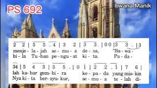 Puji Syukur 692 // Yesus Mengutus MuridNya // Lagu Misa @irwanamanik3955