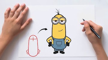 How to Draw Kevin The Minion ( Step by Step ) Tutorial #howtodraw #minions #kevin