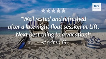 Sensory Deprivation Tank Experience at Lift Next Level Floats