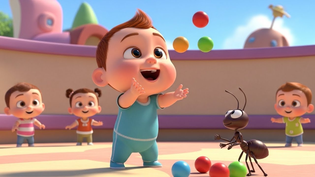 Colorful Ball Playland 🌈⚽ Fun Kids Song | Playtime & Learning Adventure