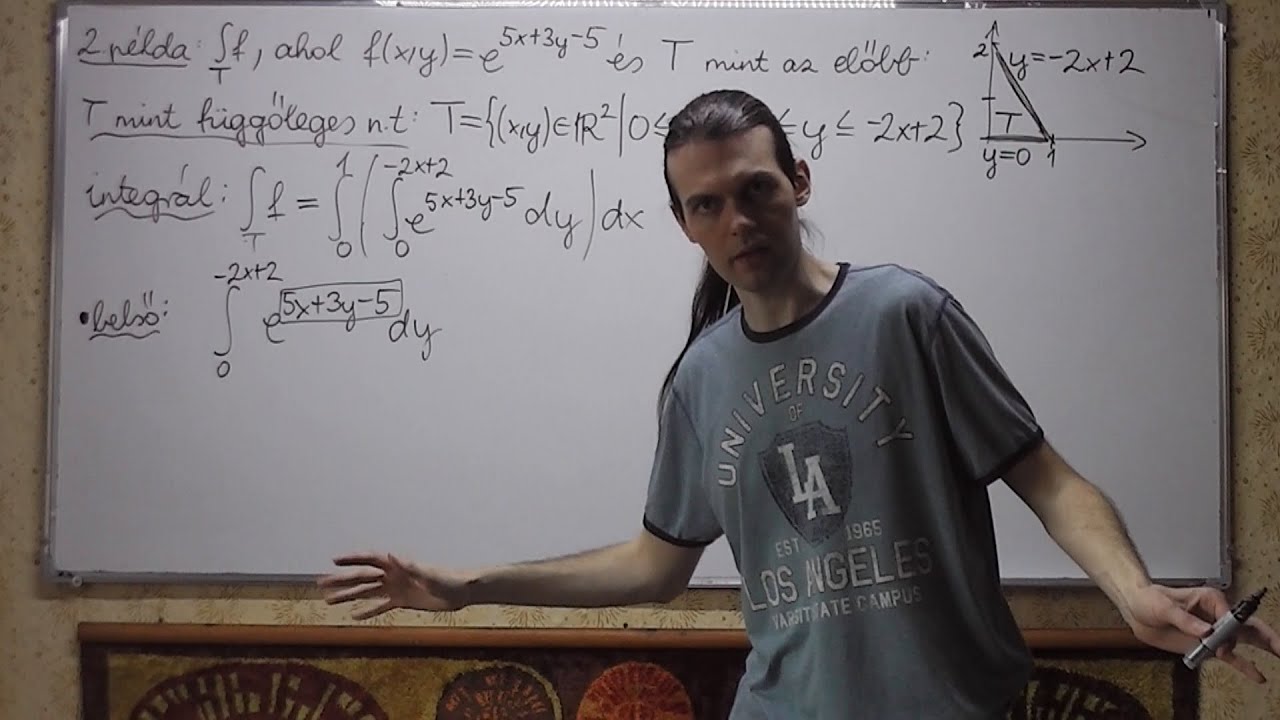 Matematika 2. 09/04. Integrálás normáltartományok felett - 2. példa