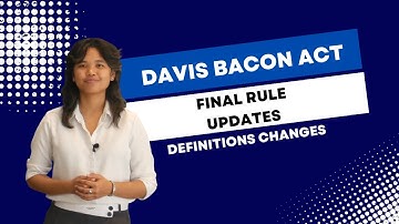 The Newest Updates to the Davis Bacon Act Definitions