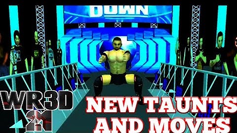 WR3D 21 NEW MOVES/TAUNTS, HELL IN A CELL FIXED (TEMPORARY)