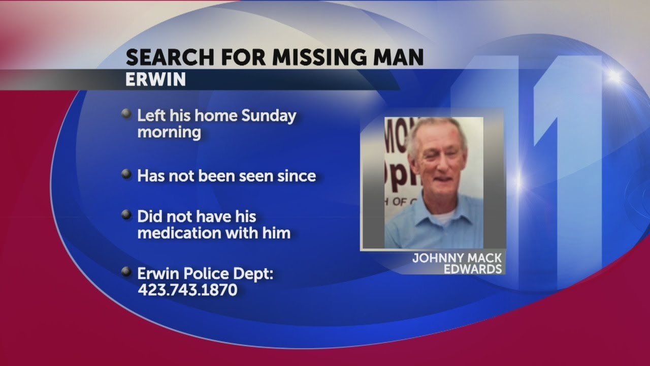 Erwin police searching for missing man YouTube