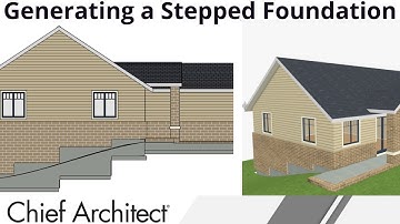 Creating a Stepped Foundation in Chief Architect