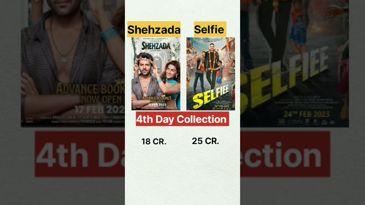 Shehzada Vs Selfie | Kartik Ariyan vs Akshay Kumar | Bollywood Movies Boxoffice Collection