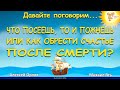 Что посеешь, то и пожнешь или как обрести счастье после смерти