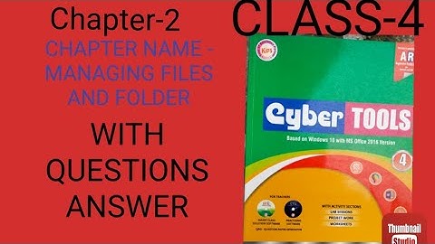 Kips it book #computer  class 4 chapter 2  managing files and folder with solutions #