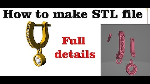 !! How to make STL file !! Stl file kase banaye ? #rhinoceros #matrix #cad #3d #jwellery #stlfiles