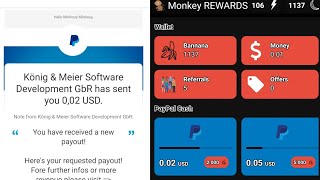 Withdraw 0.02$ paid loot monkey rewards app unlimited earning/KH ONLINE screenshot 4