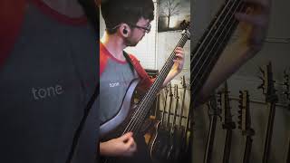 Right hand ripper 😣 I friggin dare you to learn this one 🤕 #monuments #djent #downpicking #bass