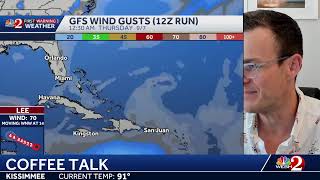 AFTERNOON COFFEE TALK: Tracking heat and Lee...