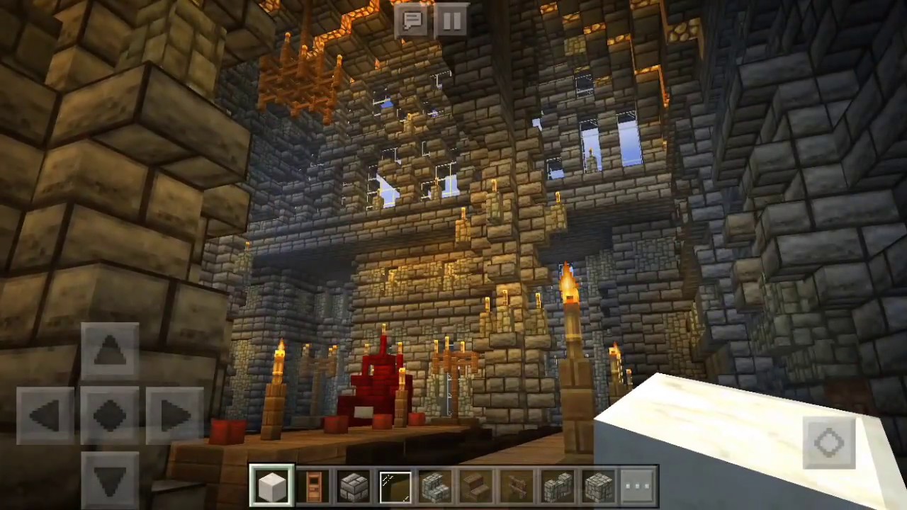 Epic Fantasy Throne Room Idea For Minecraft