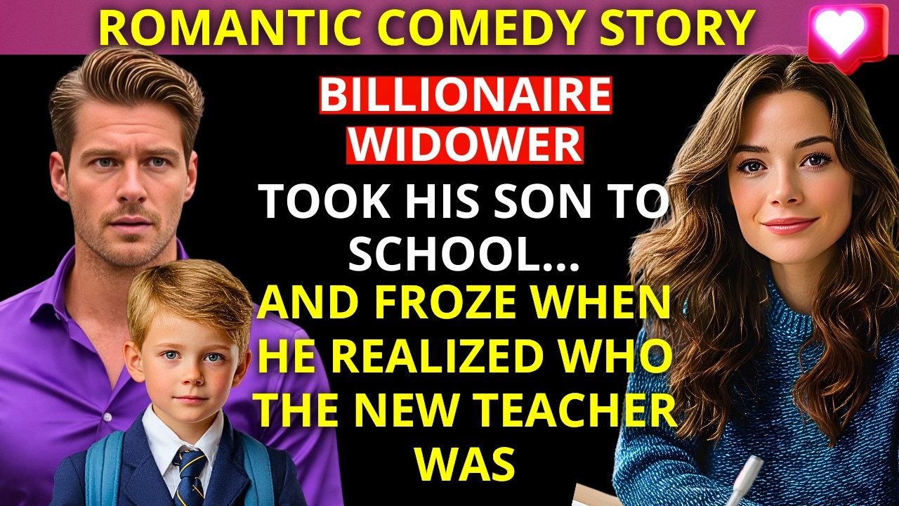 BILLIONAIRE WIDOWER TOOK HIS SON TO SCHOOL… AND FROZE WHEN HE SAW THE NEW TEACHER