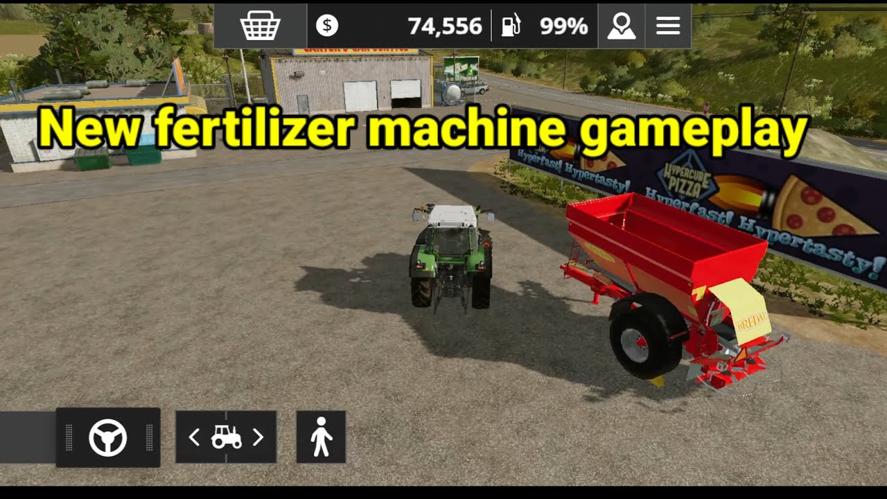 げーむ New Fertilizer machine #tractor #farming #simulator #gaming